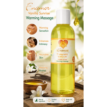 Ulei de masaj si Gel Lubrifiant, Nature Body, cu incalzire Enamore Vanilla Sunrise, 100 ml